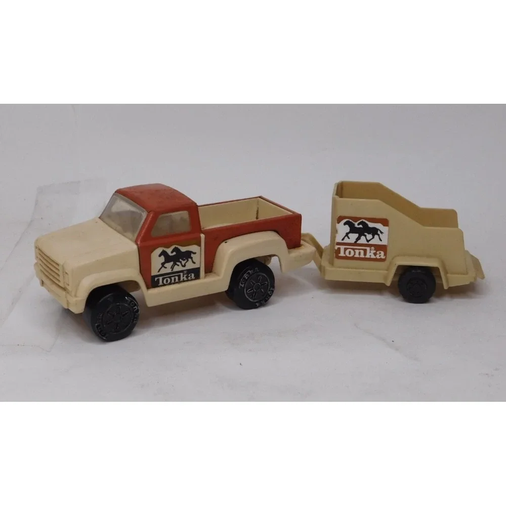 Tonka Western Pickup with Horse Van Trailer #806479 Vintage 1979 Lot No. 921